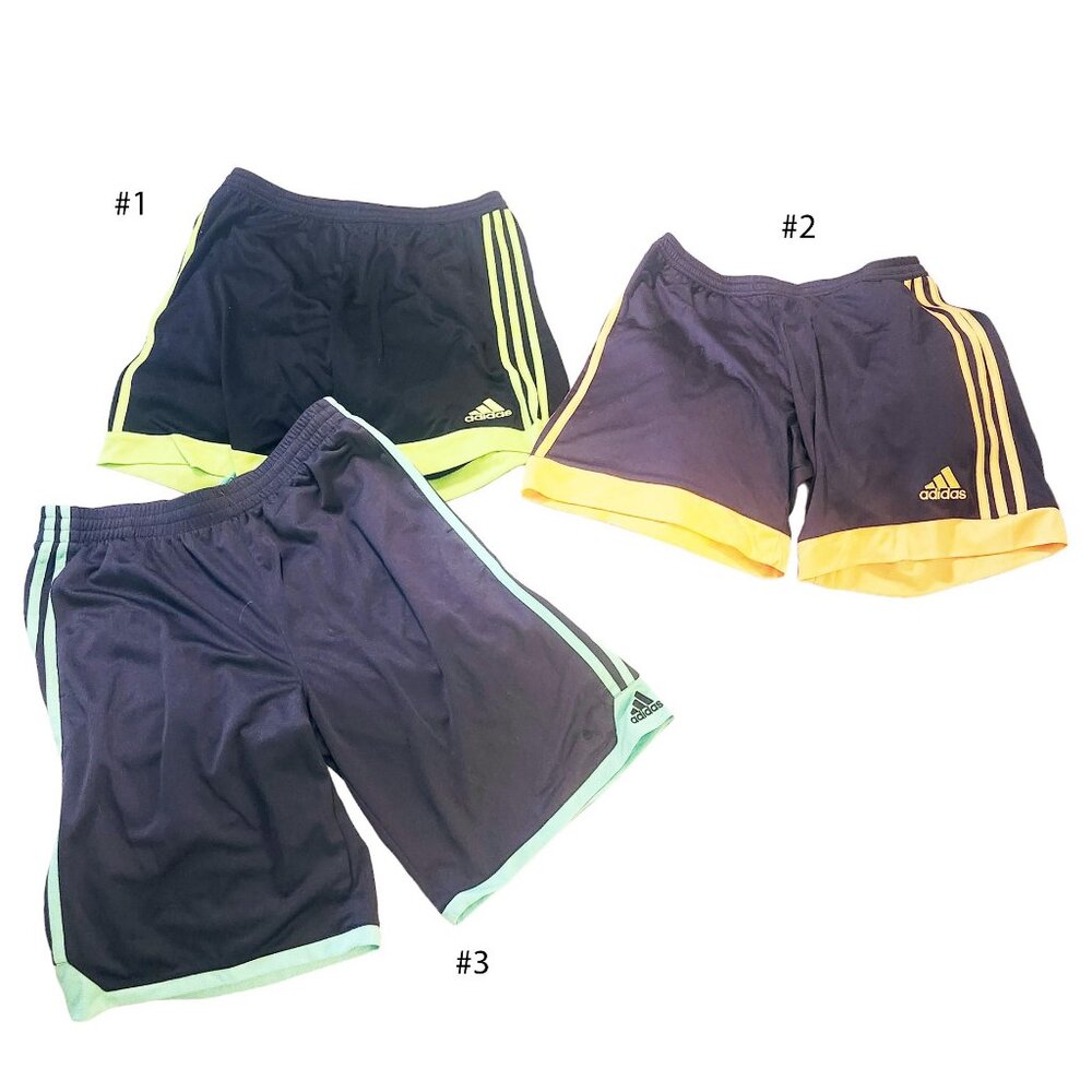 Adidas Soccer Shorts Mixed Mens/Boys Lot (3 pair)